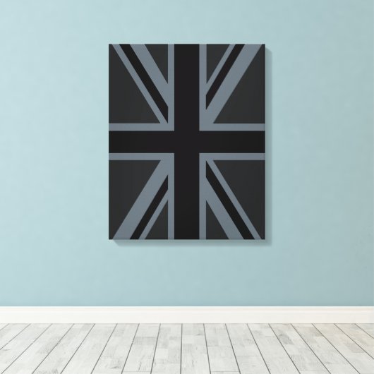 Toile Drapeau Union Jack noir (Insitu (Plancher de Bois))