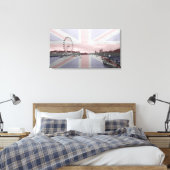 Toile Drapeau Union Jack Skyline de Londres (Insitu(Chambre))