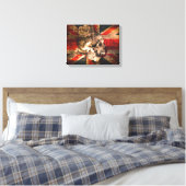 Toile Drapeau Union Jack UK gothique (Insitu(Chambre))