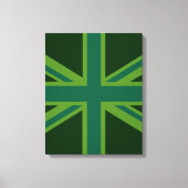 Toile Drapeau vert Union Jack (Recto)