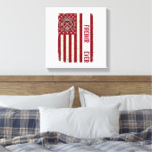 Toile Drapeau vertical vintage papa pompier (Insitu(Chambre))