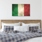 Toile Drapeau vintage déchiré d'Italie (Insitu(Chambre))
