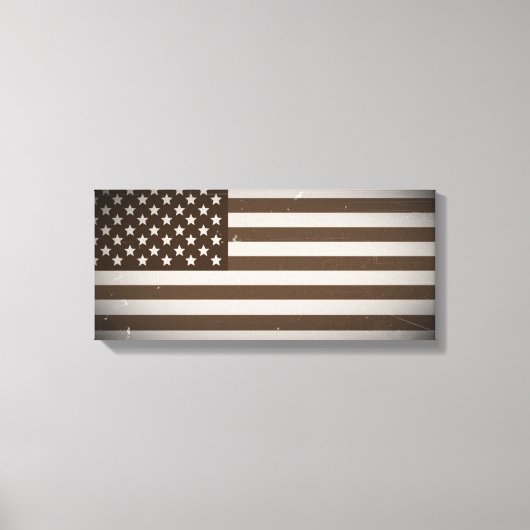 Toile Drapeau vintage des États-Unis (Recto)