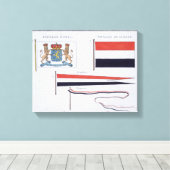 Toile Drapeaux du Royaume des Pays-Bas, d'une (Insitu (Plancher de Bois))