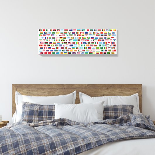 Toile Drapeaux mondiaux (Insitu(Chambre))