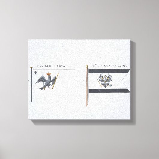 Toile Drapeaux prussiens, tiré d'un livre français de dr (Recto)