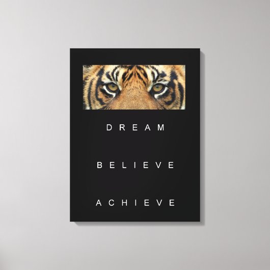 Toile Dream Believe Atteindre Citation Motivationnelle C (Recto)