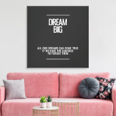 Toile Dream Big Acrylique Mur Art (Insitu(Salon))
