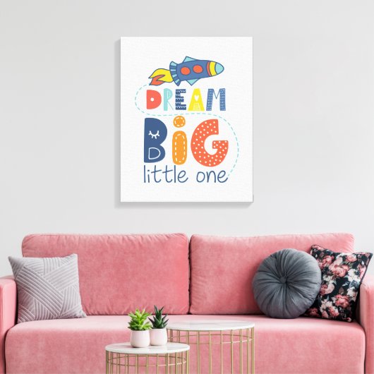 Toile Dream Big Little One Rocket (Insitu(Salon))