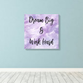 Toile Dream Big & Work Hard (Insitu (Plancher de Bois))