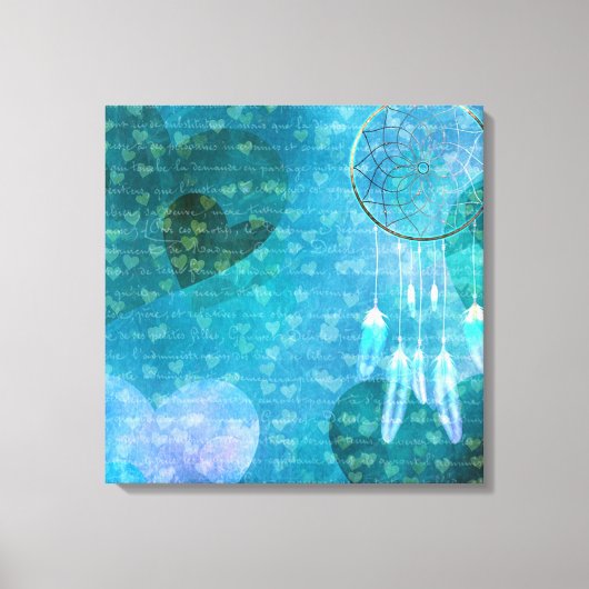 Toile Dream Catcher et Hearts (Recto)