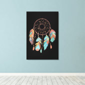 Toile Dream Catcher Native American Feathers Tribal Drea (Insitu (Plancher de Bois))