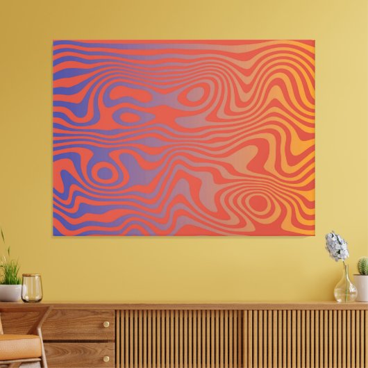 Toile Dream Flow l Abstract Trippy Pattern - No. 01 (Insitu(Salon))