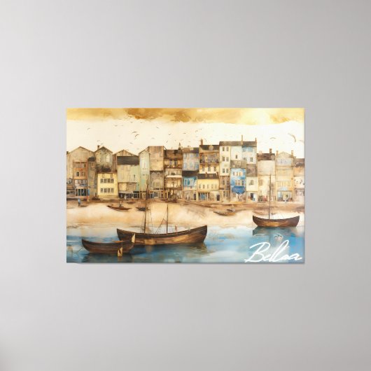 Toile "Dream of the Butterfly", by artist Bella Catza (Recto)