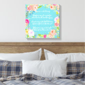 Toile Dream Poem aquarelle Floral (Insitu(Chambre))