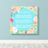 Toile Dream Poem aquarelle Floral (Insitu (Plancher de Bois))