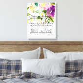 Toile Dream Poem Aquarelle violet Floral (Insitu(Chambre))