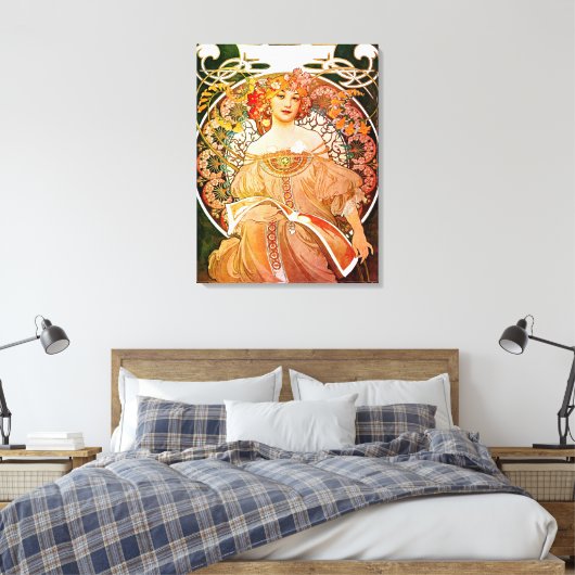 Toile Dreaming (Reverie) par Alphonse Mucha (Insitu(Chambre))