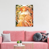 Toile Dreaming (Reverie) par Alphonse Mucha (Insitu(Salon))