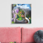 Toile Dreamscape Wisteria fleurs & thèmes Peacock (Insitu(Salon))
