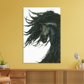 Toile DreamWalker Friesian Black Horse Art par Bihrle (Insitu(Salon))