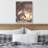 Toile Dreamy Sunset Horse Forest Painting (Insitu(Chambre))