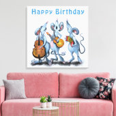 Toile Drôle Anniversaire Canvas Imprimer Souris Musique  (Insitu(Salon))