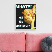 Toile Drôle Big Eyed Tarsier Ce que vous regardez (Insitu(Salon))