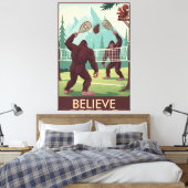 Toile Drôle Bigfoot croient (Insitu(Chambre))
