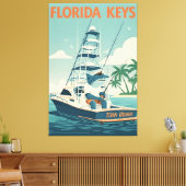 Toile Drôle de Florida Keys (Insitu(Salon))