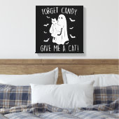 Toile Drôle Halloween Cat Ghost Oublier Candy Donner Moi (Insitu(Chambre))
