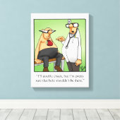 Toile Drôle Humour Médicale Enveloppé Art (Insitu (Plancher de Bois))