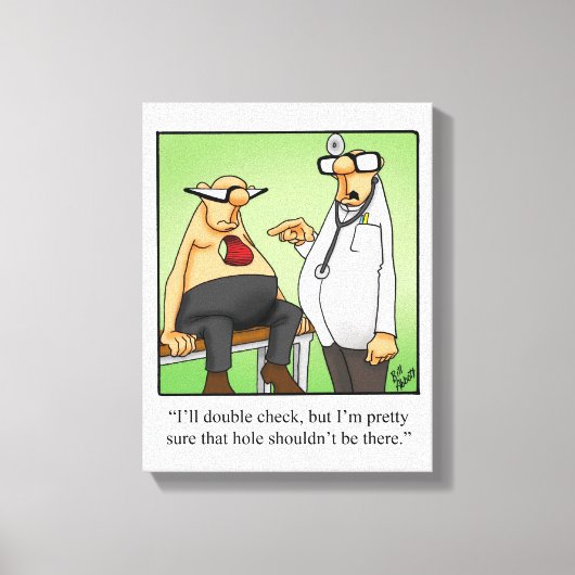 Toile Drôle Humour Médicale Enveloppé Art (Recto)
