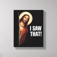 Drôle Jésus "Je l'ai vu" design de meme chrétien