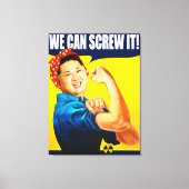 Toile Drôle Kim Jong Un Poster "We Can Do It" Remake (Recto)