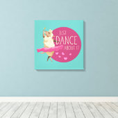 Toile Drôle Message - Juste Danse À Propos 1 (Insitu (Plancher de Bois))