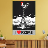 Toile Drôle parodie de "J'aime Rome" (Insitu(Salon))