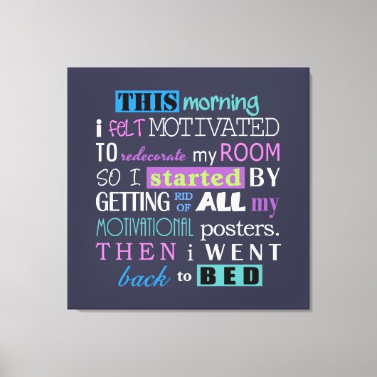 Toile Drôle Redécorer Demotivate Dark Arrière - plan ID1 (Recto)