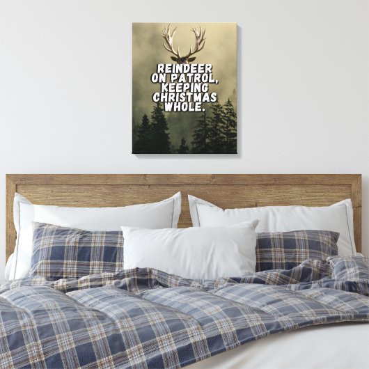 Toile Drôle Renard de Noël Canvas Mur Art (Insitu(Chambre))