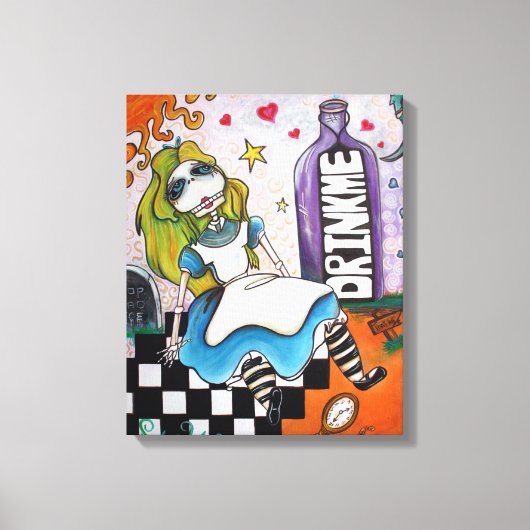 Toile Drop Dead Alice Wrapped Canvas (Recto)