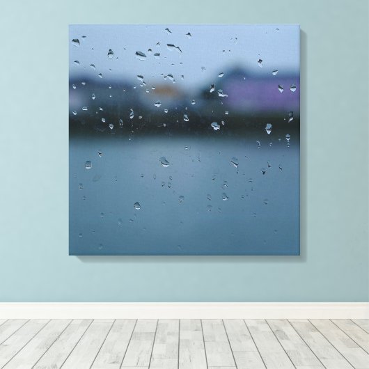 Toile Droplets sur verre (Insitu (Plancher de Bois))