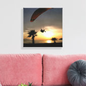 Toile Dropzone At Dusk Adventure Paraglider Art (Insitu(Salon))