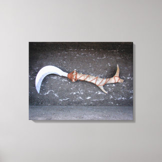 Toile Druide, bolline, druid, faucille, wicca