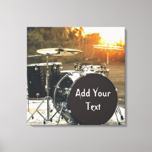 Toile Drum Kit Drummer Rock Personnaliser la Personnalis