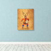 Toile Drumming Shaman (Insitu (Plancher de Bois))