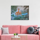 Toile Druze Street Art - Gazelle (Insitu(Salon))