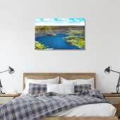 Toile Dry Falls and Falls Lake, barrage Grand Coulee (Insitu(Chambre))