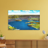 Toile Dry Falls and Falls Lake, barrage Grand Coulee (Insitu(Salon))