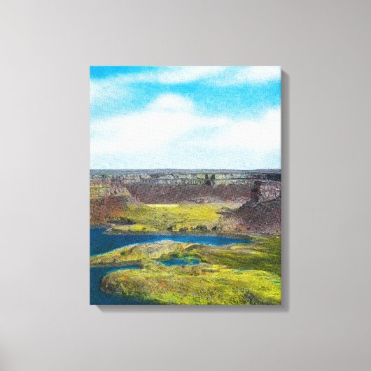 Toile Dry Falls State Park, barrage Grand Coulee (Recto)