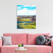 Toile Dry Falls State Park, barrage Grand Coulee (Insitu(Salon))